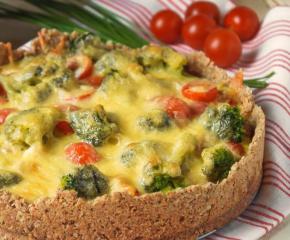 Healthy Quiche with Chicken and Vegetables
